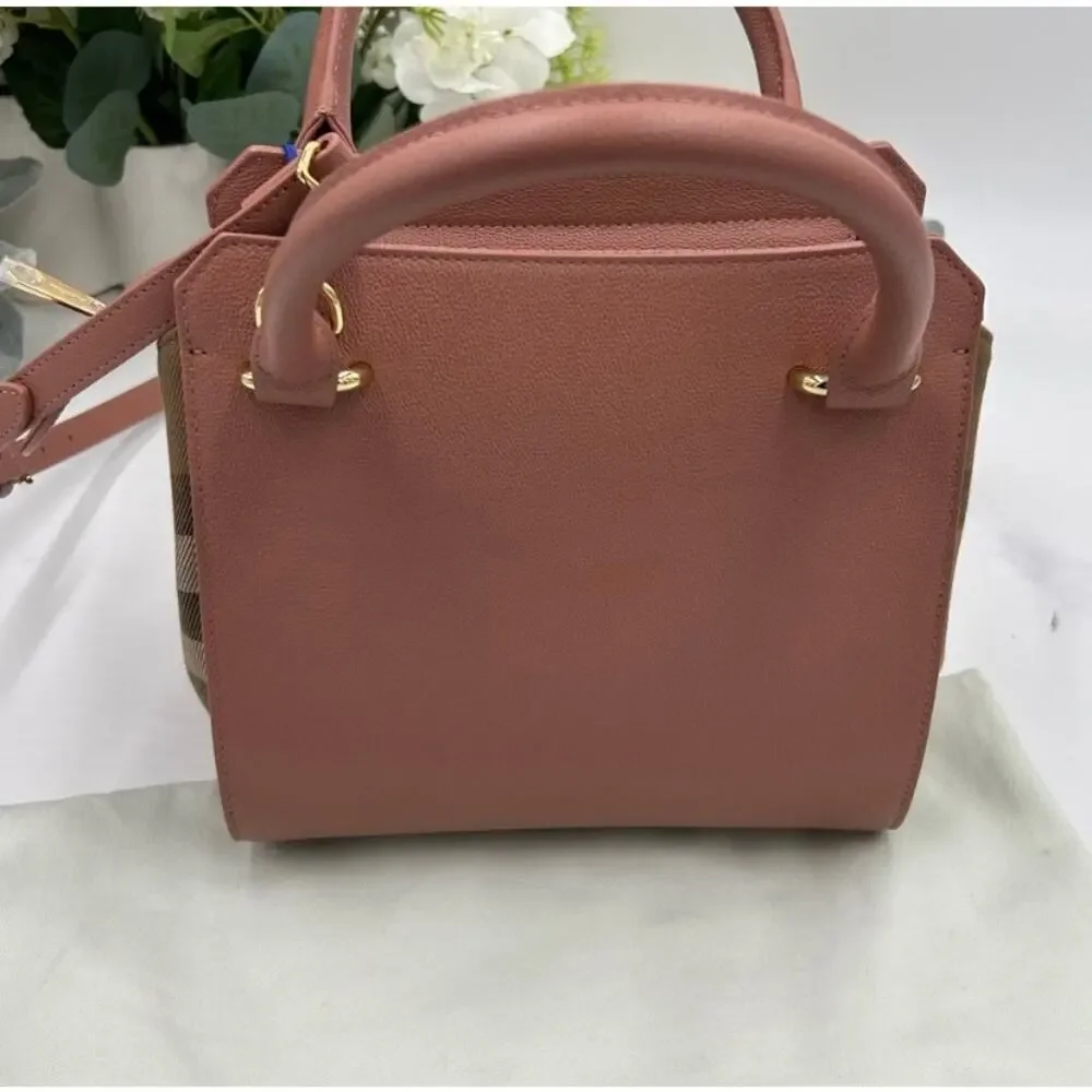 Women's Burberry, mini top handle satchel handbag, detachable shoulder strap - Picture 5 of 16